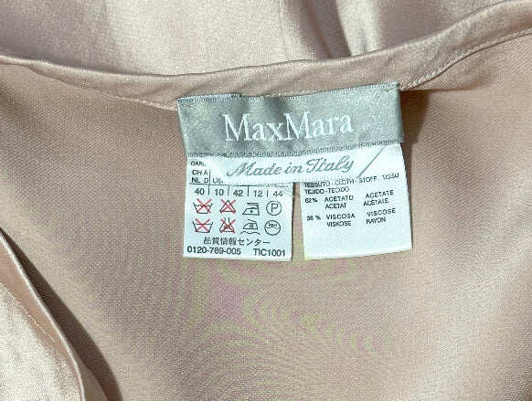 Max Mara Pink Satin Skirt